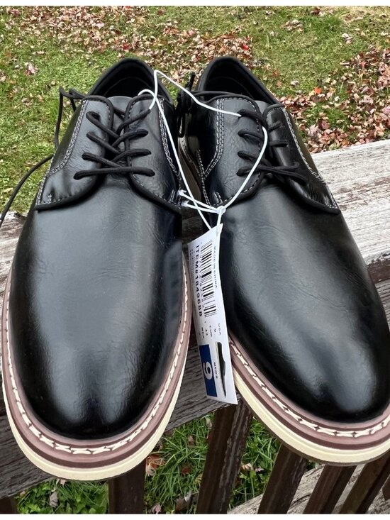 Steve Madden P-Jansen Cognac Men’s Black Oxford Dress Shoes Size 9 New w/box main image 4